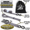 Heavy Duty Ratchet Tie Down Straps with Soft Loops (1.6" x 8 ft) | AAR Certified Break Strength (5,208 lbs) - Image 16 - JACO
