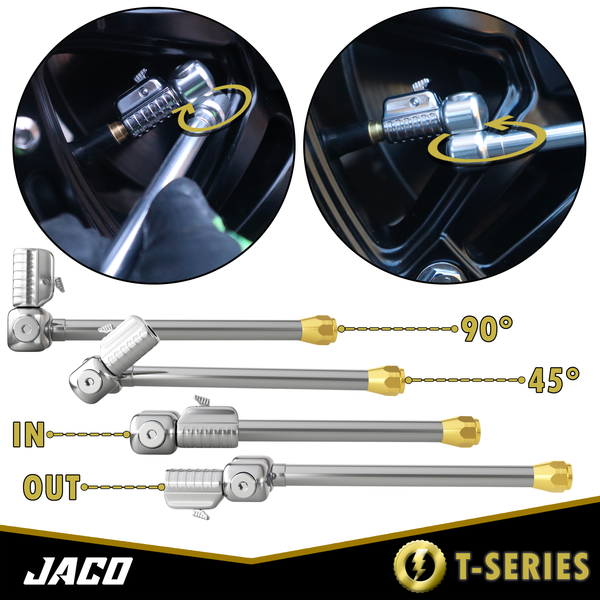 Lightning™ T-Series Tire Air Chuck | Open Flow, 1/4" F-NPT - Image 3 - JACO