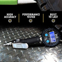 FlowPro® Digital Tire Inflator with Pressure Gauge - 200 PSI - Image 8 - JACO