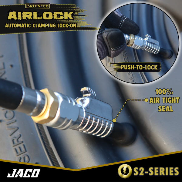 Lightning™ S2-Series Tire Air Chuck - 1/4" F-NPT - Image 11 - JACO