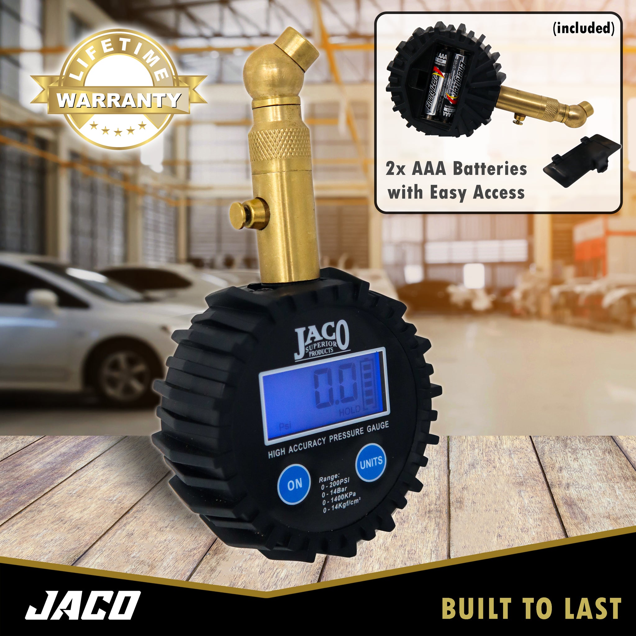 ElitePro™ Tire Pressure Gauge 60 PSI JACO
