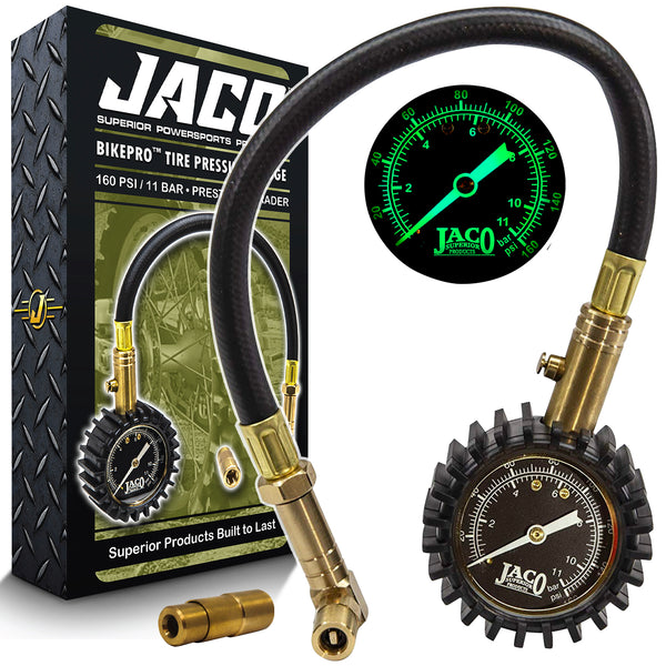 BikePro™ Presta Tire Pressure Gauge - 160 PSI | Presta & Schrader (Hybrid/Road Bikes) - JACO