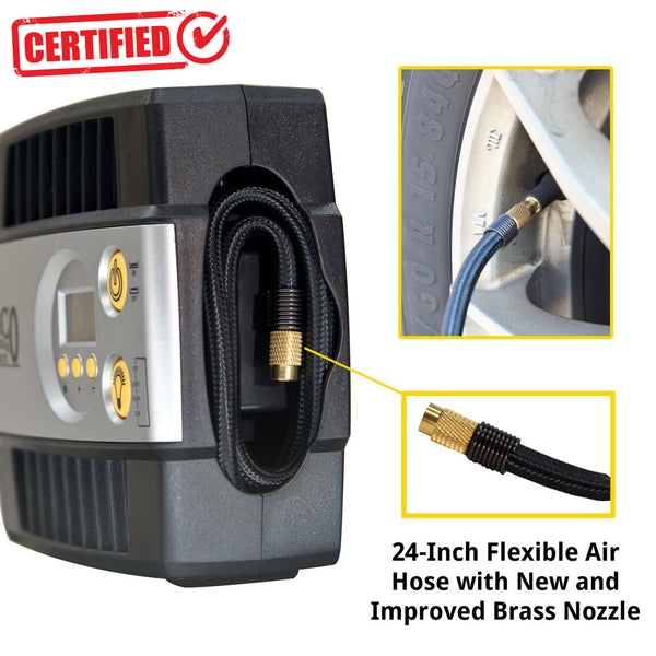SmartPro™ 12v Digital Tire Inflator Pump - 100 PSI | Portable Tire Air Compressor - Image 4 - JACO