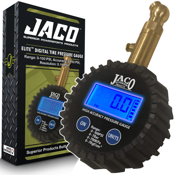 Elite® Digital Tire Pressure Gauge - Professional Accuracy - 100 PSI - JACO