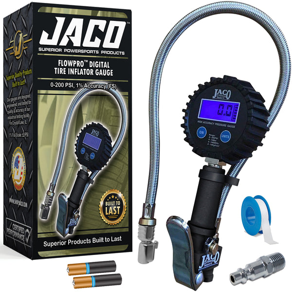 tire pressure gauge with inflator