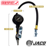 FlowPro® Tire Inflator with Pressure Gauge - 100 PSI - Image 5 - JACO
