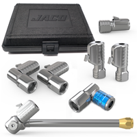 Lightning™ Tire Air Chuck Starter Kit - Patented | Open Flow, 1/4" F-NPT (Set of 7) - JACO