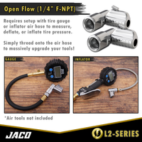 Lightning™ L2-Series Tire Air Chuck - 1/4" F-NPT - Image 3 - JACO