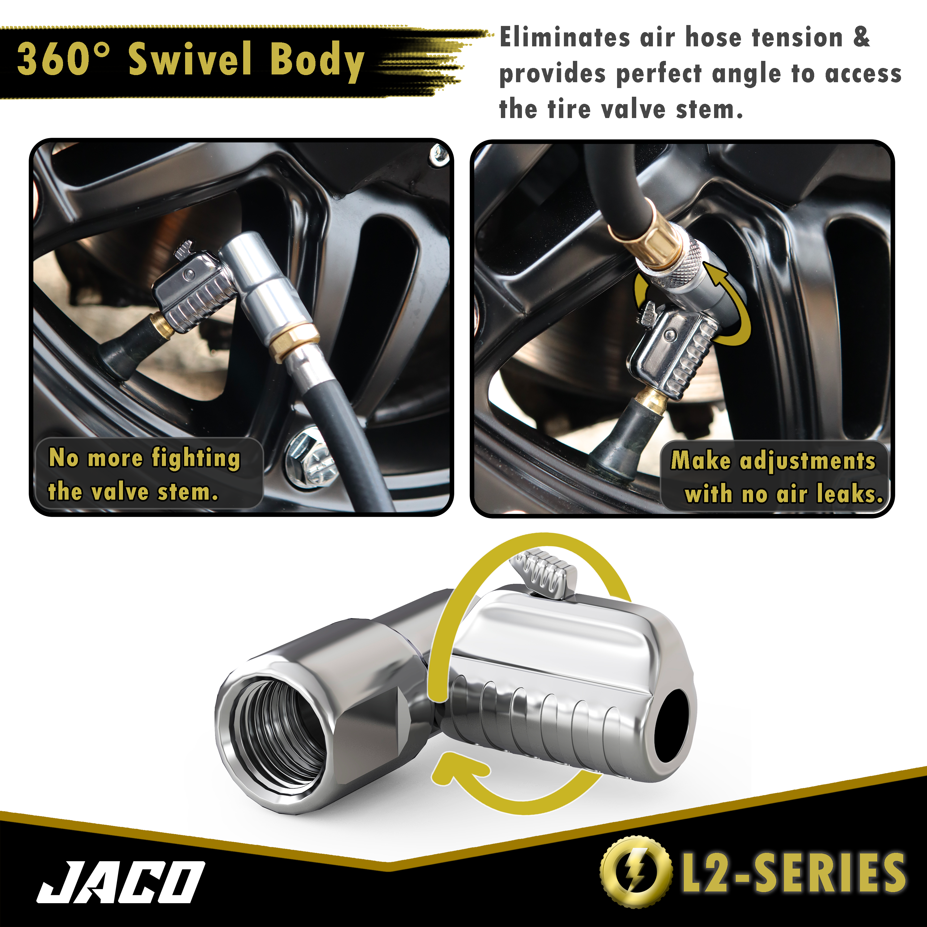 Lightning™ L2-Series Tire Air Chuck - 1/4