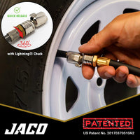 FlowPro® Tire Inflator with Pressure Gauge - 100 PSI - Image 6 - JACO