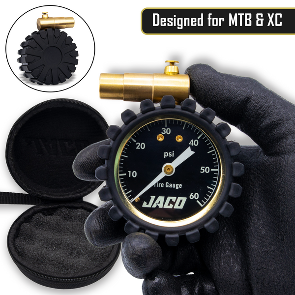 MBX-60 Presta Tire Pressure Gauge for Bikes (Max 60 PSI) | MTB & XC Series - Image 6 - JACO