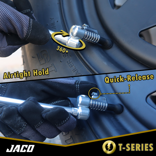 Lightning™ T-Series Tire Air Chuck | Open Flow, 1/4" F-NPT - Image 7 - JACO