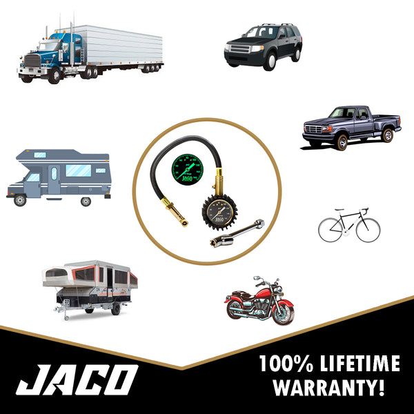 EliteProPlus™ Tire Pressure Gauge with Dually Air Chuck - 160 PSI - Image 7 - JACO