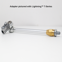 Lightning™ Air Inflator Adapter for Portable Tire Inflators (Schrader Valve to 1/4 inch M-NPT) | Open Flow - Image 5 - JACO