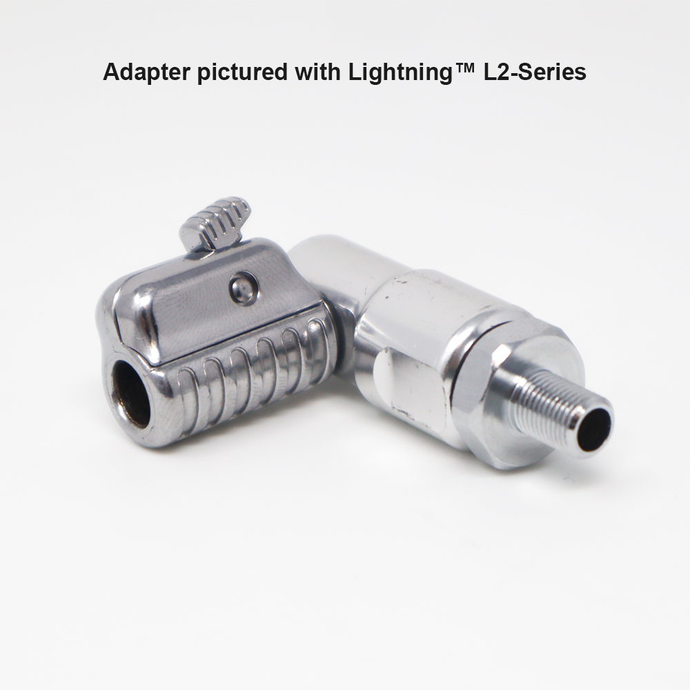 Lightning™ Adapter for Portable Air Compressors (Schrader to 1/4 inch NPT)
