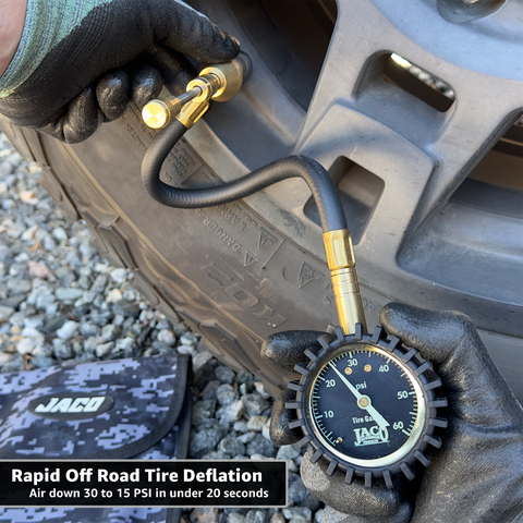 RapidFlow™ Tire Deflator Gauge (0-60 PSI)