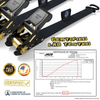 Tie Down Ratchet Straps (4 Pack) - 1 in x 15 ft | AAR Certified Break Strength (1,823 lbs) | Cargo Tie Down Set - Image 6 - JACO
