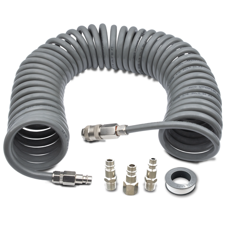 Aluminum Coiled Tubing Fuel Line Kit, 20 Feet, 1/4 Inch O.D.