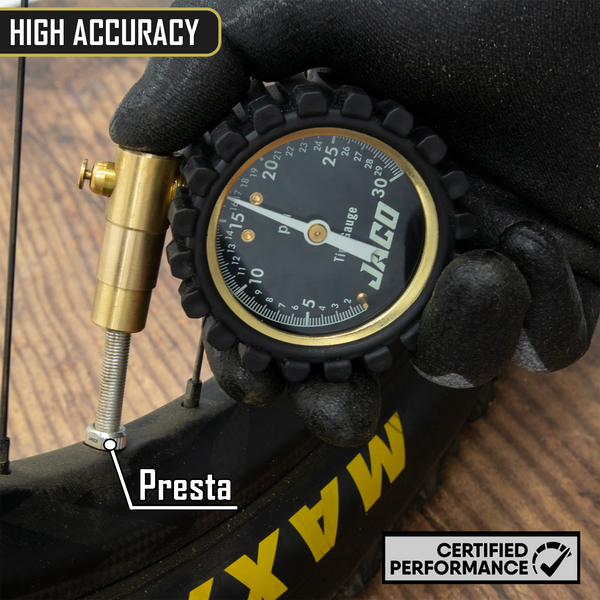 FTX-30 Low Pressure Presta Tire Gauge for Bikes (Max 30 PSI) | Fat Tire Bike Series - Image 3 - JACO