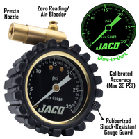 FTX-30 Low Pressure Presta Tire Gauge for Bikes (Max 30 PSI) | Fat Tire Bike Series - Image 2 - JACO