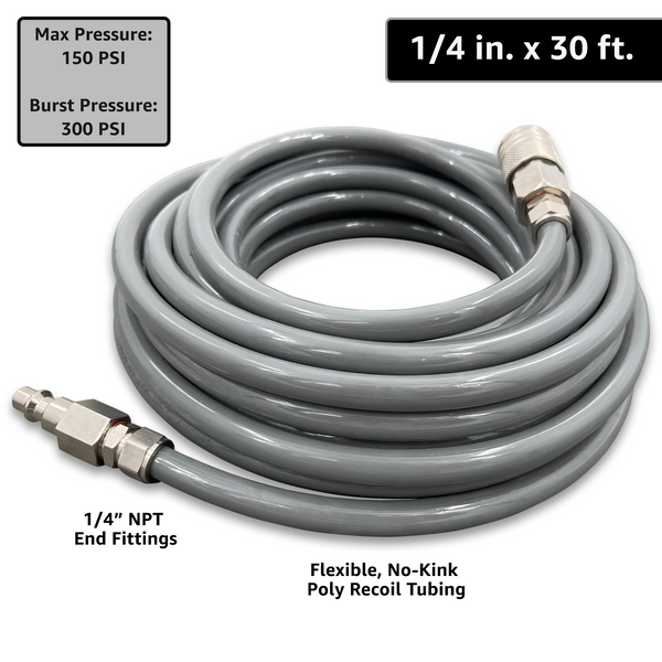 ViperFlow Poly Air Hose Kit - 1/4" x 30 ft. - Image 3 - JACO