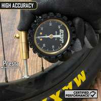 MBX-60 Presta Tire Pressure Gauge for Bikes (Max 60 PSI) | MTB & XC Series - Image 3 - JACO