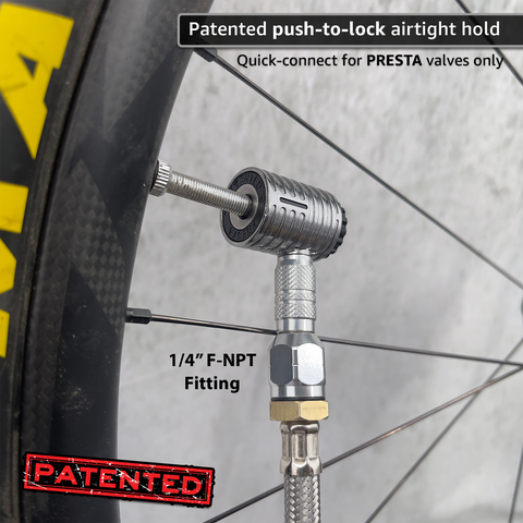 How to Pump Up a Bike Tire With Presta Valves