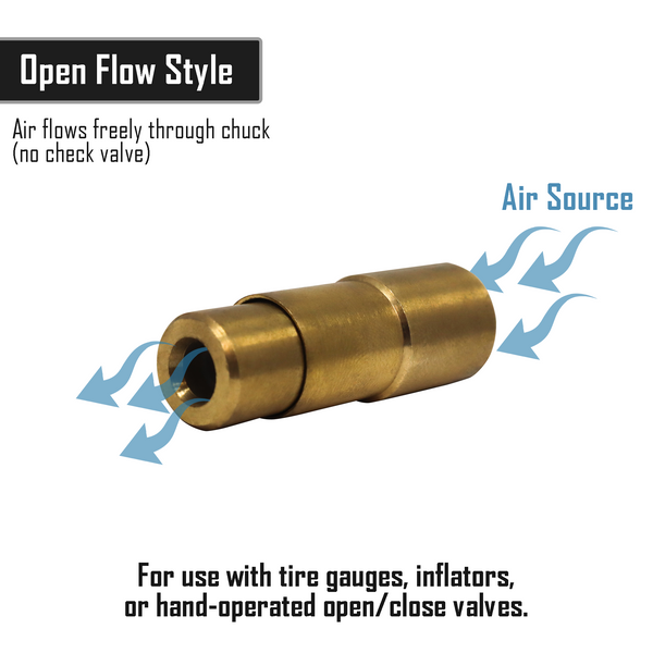 Bike Presta Tire Air Chuck - 1/4" NPT, Open Flow (2 Pack) - Image 3 - JACO