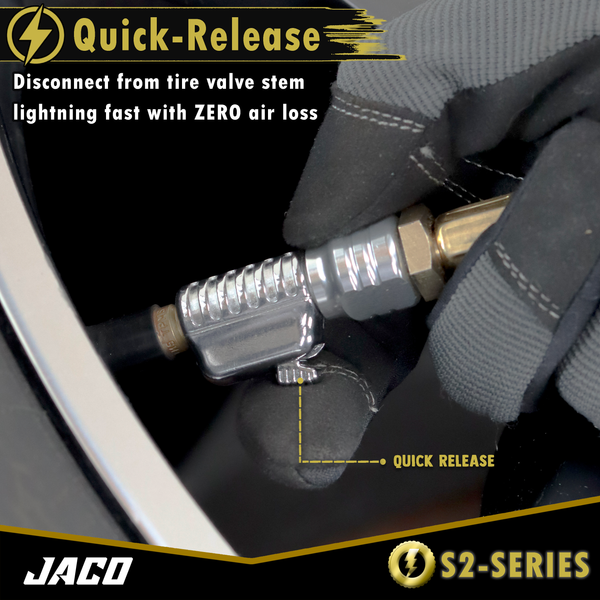 Lightning™ S2-Series Tire Air Chuck - 1/4" F-NPT - Image 12 - JACO