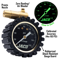 RDX-160 Presta Tire Pressure Gauge for Bikes (Max 160 PSI) | Road Bike & BMX Series - Image 2 - JACO