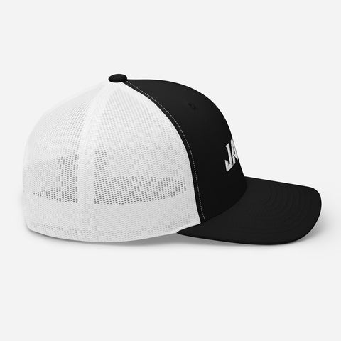 Mesh Baseball Cap (White/Black)