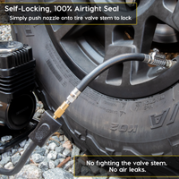 Lightning S2X Tire Inflator Hose Extension Self-Locking Nozzle | Patented Air Hose Adapter for Tire Pumps (Open Flow) - Image 4 - JACO