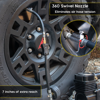 Lightning S2X Tire Inflator Hose Extension Self-Locking Nozzle | Patented Air Hose Adapter for Tire Pumps (Open Flow) - Image 7 - JACO