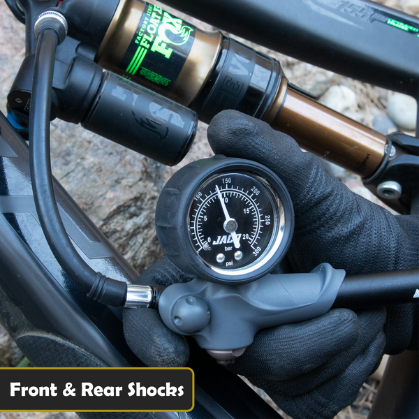 ShockPro™ Mountain Bike Shock Pump with Gauge - 300 PSI - Image 5 - JACO