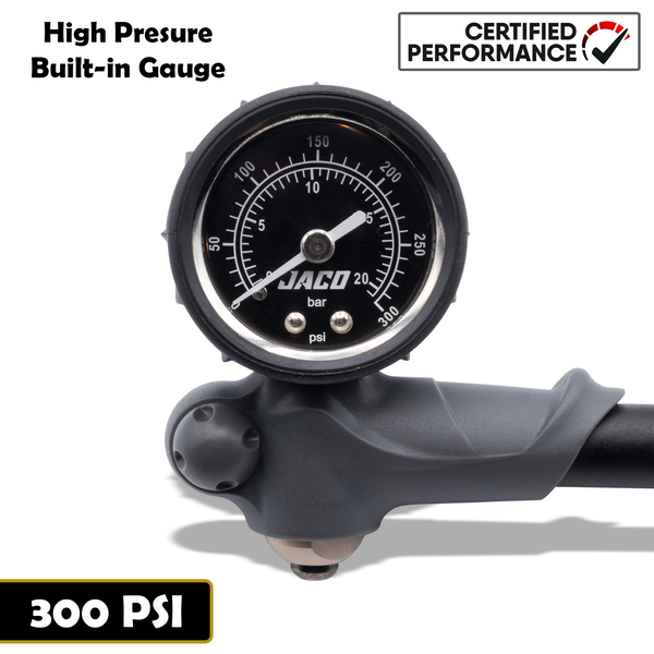 ShockPro™ Mountain Bike Shock Pump with Gauge - 300 PSI - Image 4 - JACO