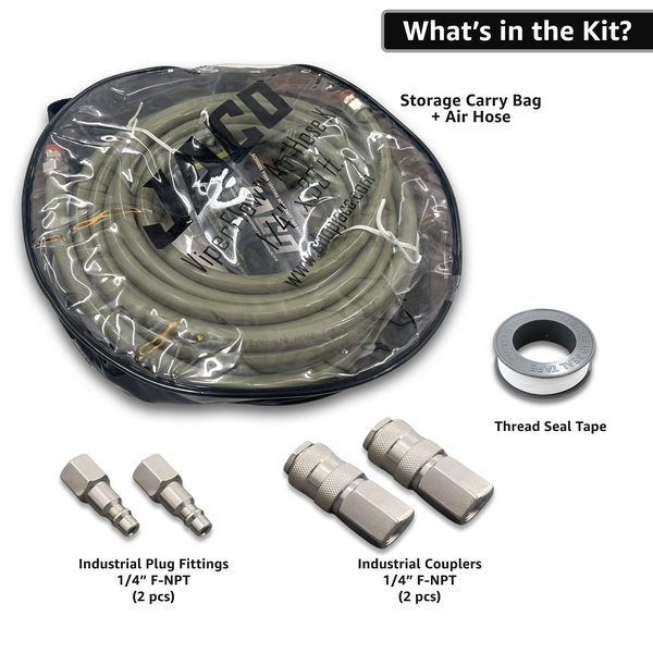 ViperFlow Poly Air Hose Kit - 1/4" x 30 ft. - Image 9 - JACO